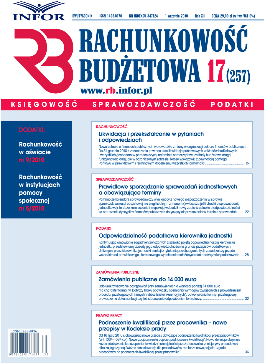 Rachunkowość Budżetowa